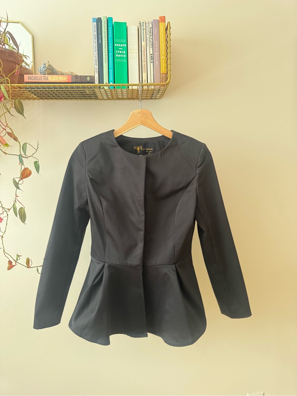 Black Women's Peplum Jacket